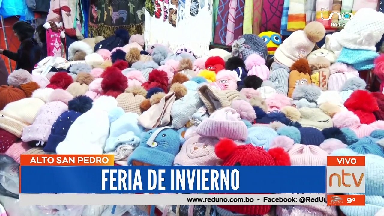 Llegó el frío a Santa Cruz y la feria de invier...