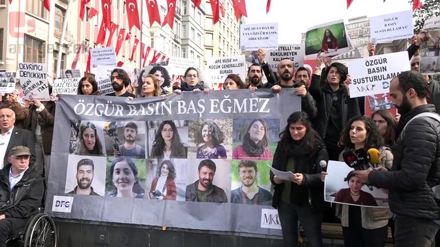 3 Mayıs Dünya Basın Özgürlüğü Günü'nde gazetecilerin tutuklanmasına tepki: Özgür basın kalemini eğmez