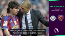 Guardiola says Haaland deserves Messi comparison