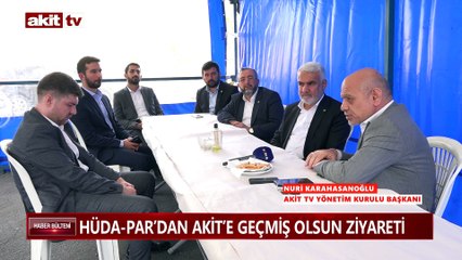 HÜDA-PAR'dan Akit'e geçmiş olsun ziyareti