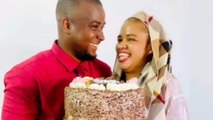 Loving Husband surprises wife with a birthday cake in office