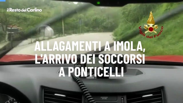Allagamenti a Imola, l'arrivo dei soccorsi a Ponticelli