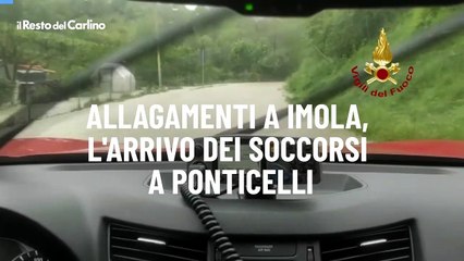 Allagamenti a Imola, l'arrivo dei soccorsi a Ponticelli