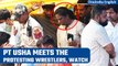 Wrestlers Protest: PT Usha meets wrestlers after 'tarnishing India's image' remark | Oneindia News