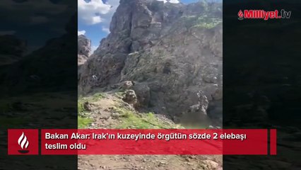 Bakan Akar: Irak’ın kuzeyinde örgütün sözde 2 elebaşı teslim oldu