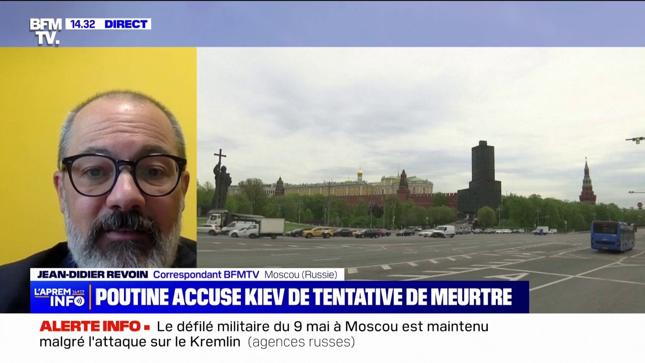 Vladimir Poutine accuse Kiev de tentative de meurtre, après avoir abattu deux drones