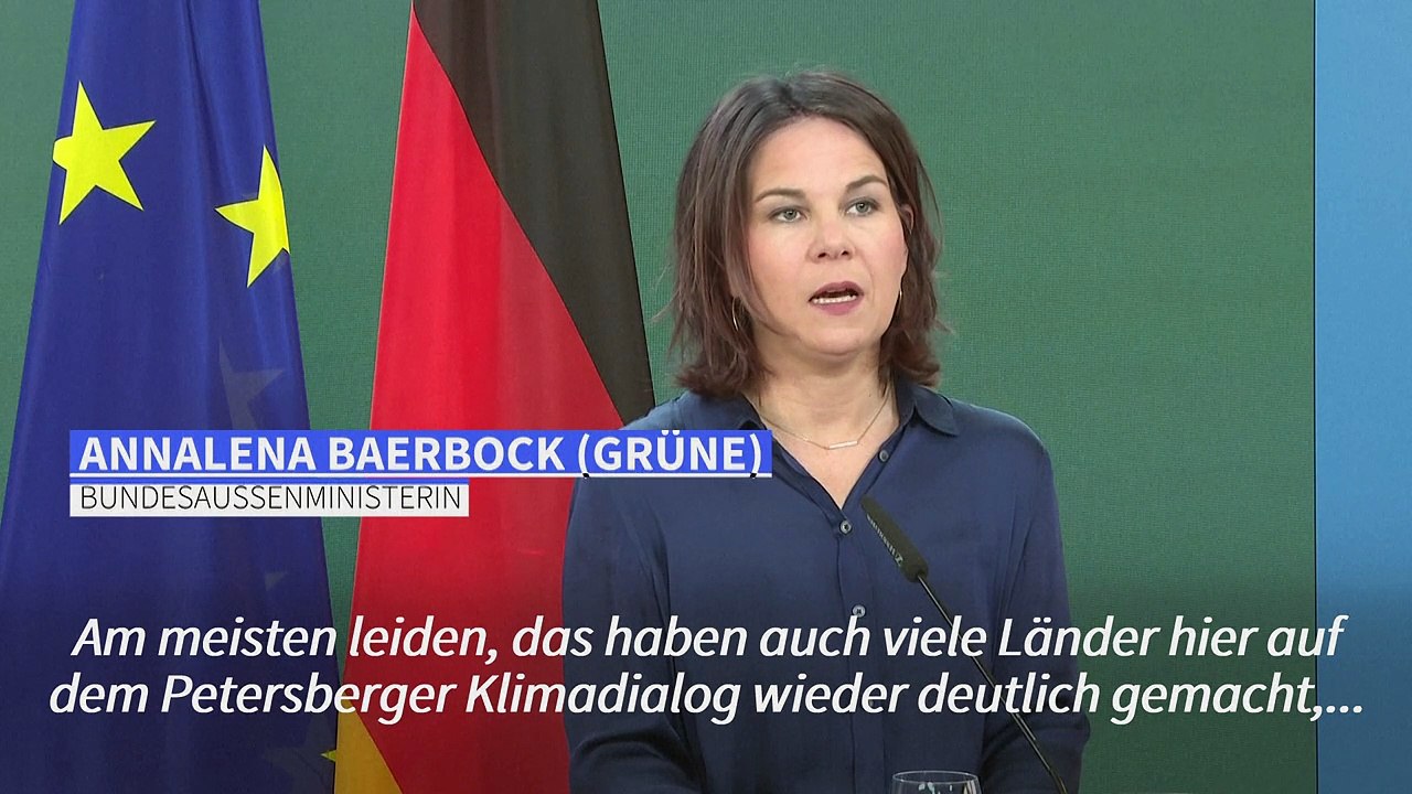 Baerbock mahnt beim Klimaschutz Solidarität mit armen Ländern an