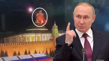 Kremlin'e saldırı girişimi! İHA'ların havada etkisiz hale getirildiği anlar kamerada