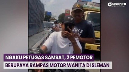 Ngaku Petugas Samsat, 2 Pemotor Berupaya Rampas Motor Wanita di Sleman