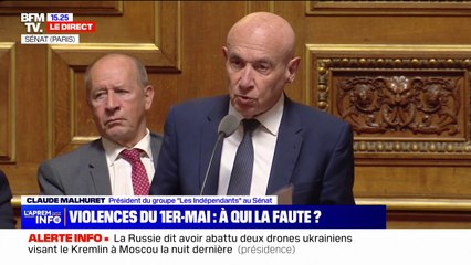 Violences du 1er-mai: la "zadisation de l'Assemblée nationale est en train de saper la confiance des Français" pour le président du groupe "Les Indépendants" au Sénat