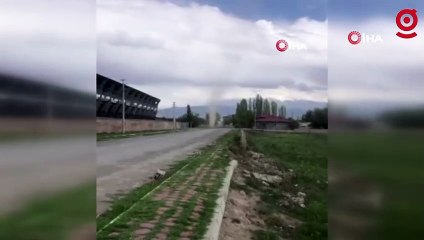 Iğdır'da aniden oluşan hortum korkuttu