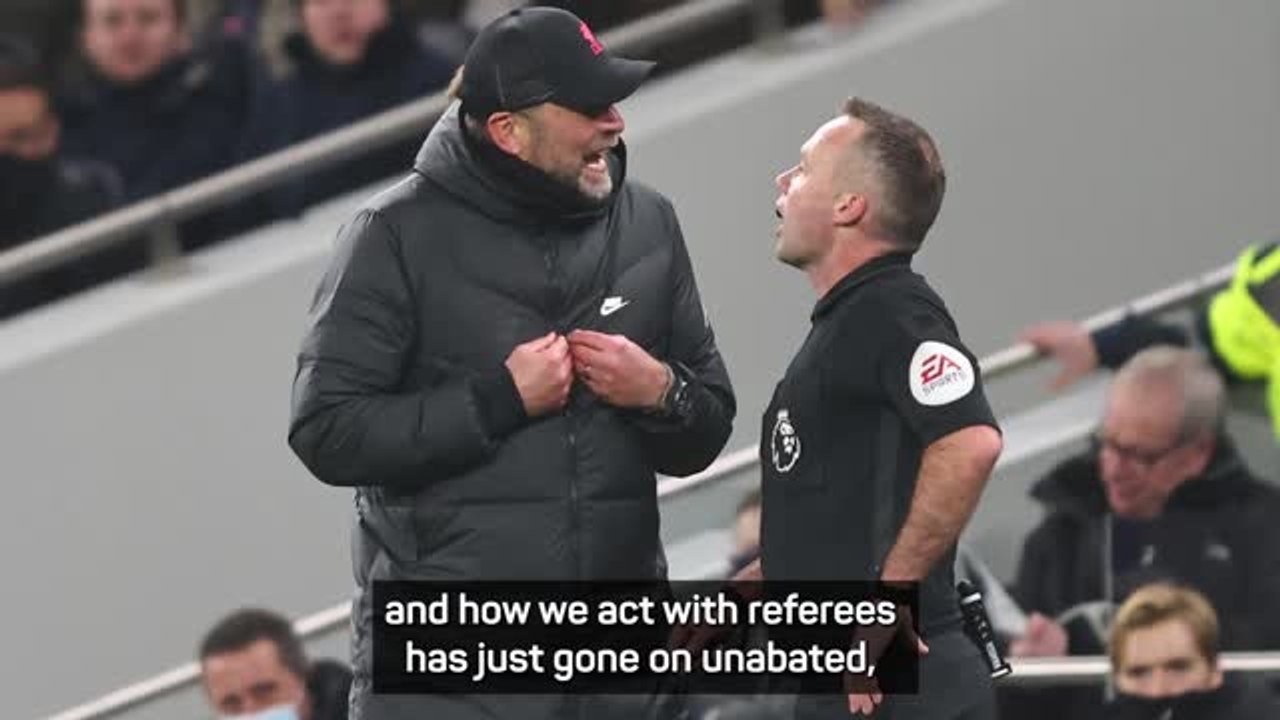 Klopp's 'evolved into this ranting fool' - head of referee support charity calls for tougher punishment