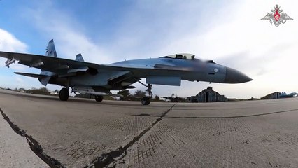 Vídeo divulgado pela Rússia mostra caça Su-35 destruindo aeronave ucraniana