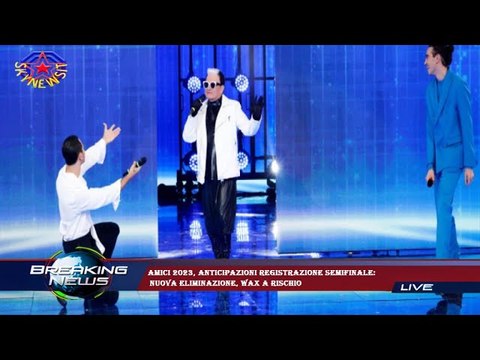 Amici 2023, anticipazioni registrazione semifinale: nuova eliminazione, Wax a rischio