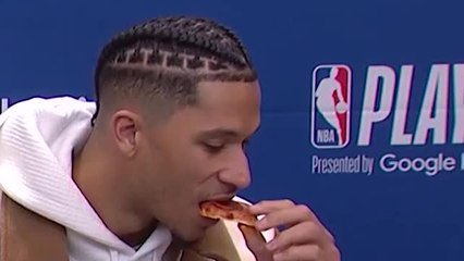 'This pizza's hitting' - Hart feasts after cooking the Heat
