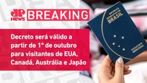 Brasil oficializa retorno da exigência de visto para entrada no país | BREAKING NEWS