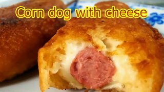 CORN DOGS with cheese   Easy Food Recipes For Dinner