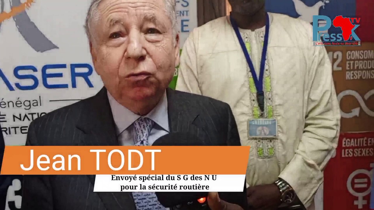 ​Sécurité routière : Jean TODT prône le respect des mesures simples et l’application sévère de la loi