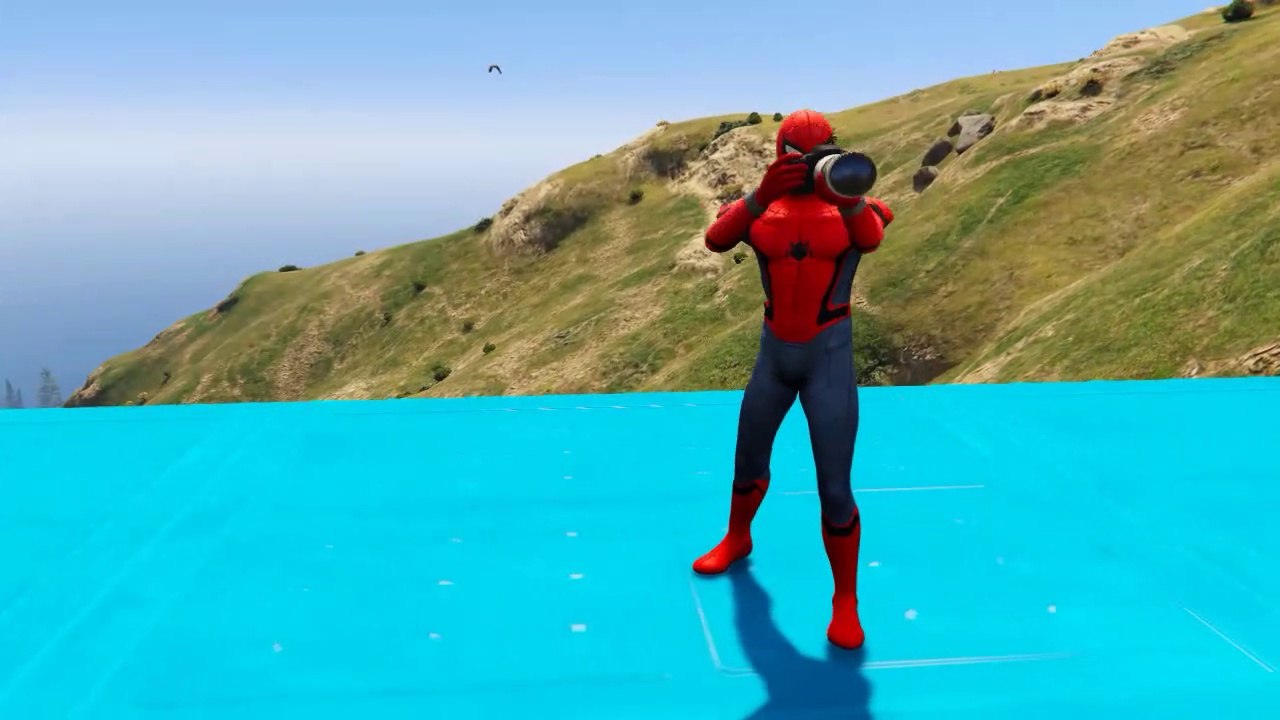 GTA 5 Epic New Stunt Race For Car Racing Challenge by Hulk , woody and Spiderman