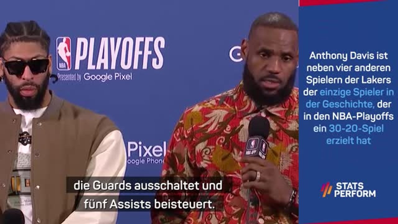 LeBron: 'ADs Trikot wird in der Hallendecke hängen'