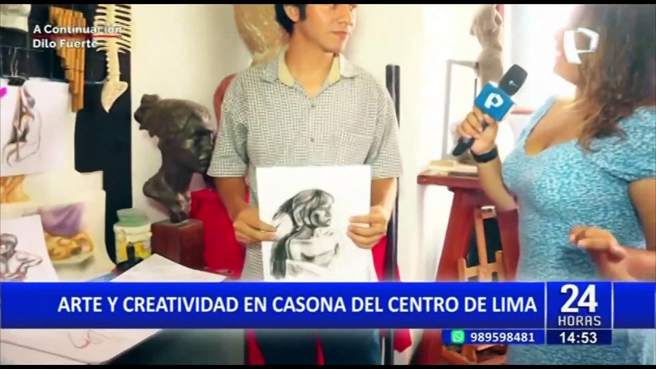 "Lima Dibuja": Arte y creatividad en casona del centro de la capital