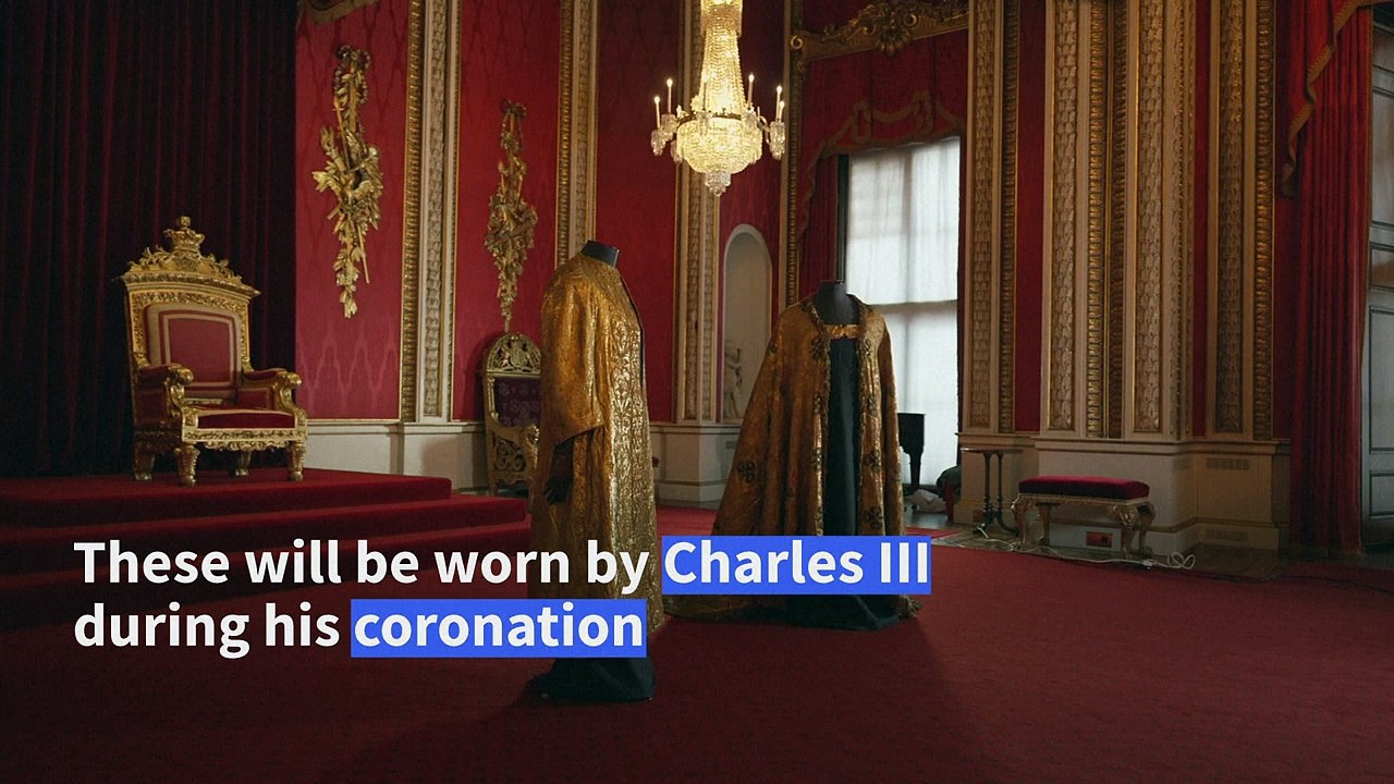 The Coronation Vestments for King Charles III presented at Buckingham Palace