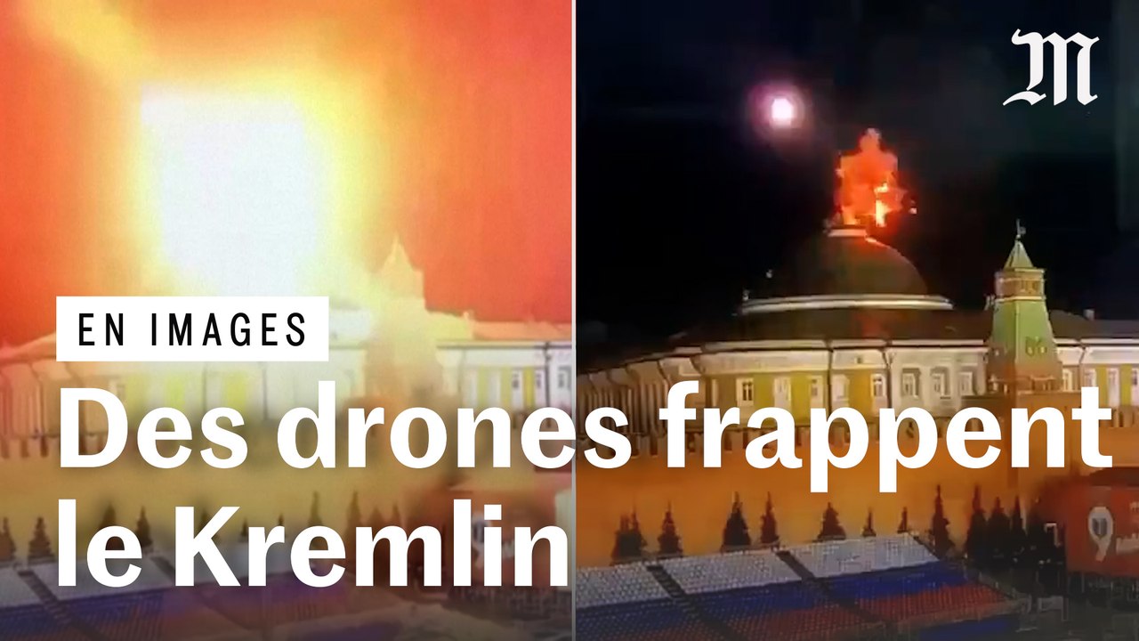 Les images du Kremlin visé par une attaque de drones