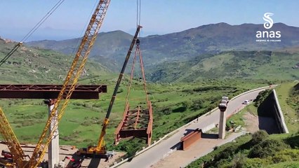Varo del viadotto "Rogillo 2" sulla statale 117 nel Messinese
