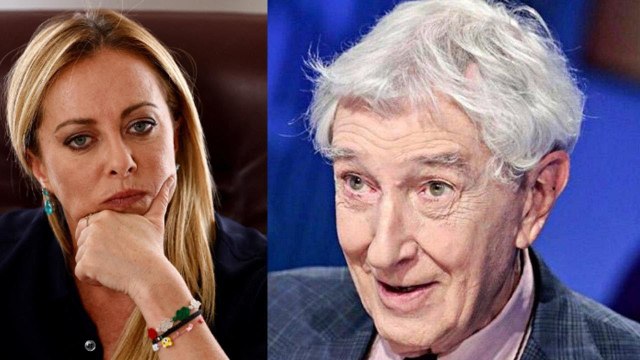 Corrado Augias, la sparata sulla Meloni Aggressiva, con la vita che ha fatto