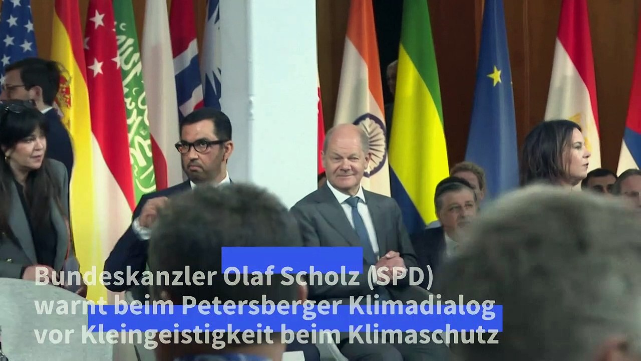 Scholz: Kleingeistigkeit bei Klimaschutz wäre „verrückt“