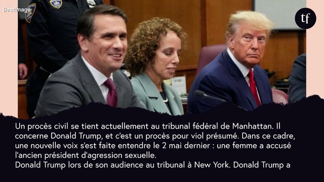 Il a essayé d'attraper mes seins : une nouvelle victime présumée de Donald Trump, en procès pour viol, témoigne