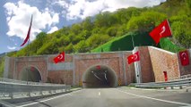 Yeni Zigana Tüneli'nden geçiş