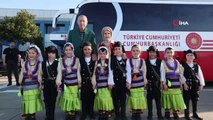 Cumhurbaşkanı Erdoğan'a Trabzon'da coşkulu karşılama