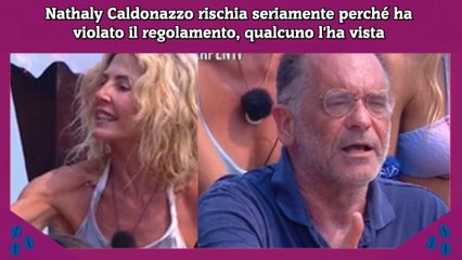 下载视频: Nathaly Caldonazzo rischia seriamente perché ha violato il regolamento, qualcuno l'ha vista