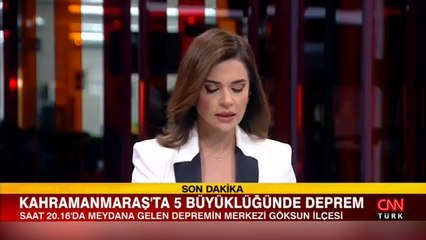 Kahramanmaraş'ta 5.0 büyüklüğünde deprem