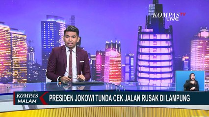 Presiden Joko Widodo Tunda Tinjau Jalan Rusak di Lampung yang Viral