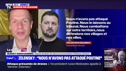 Oleksiy Goncharenko (député ukrainien): "C'est une honte pour la Russie (...) de ne pas pouvoir défendre le ciel au-dessus du Kremlin"