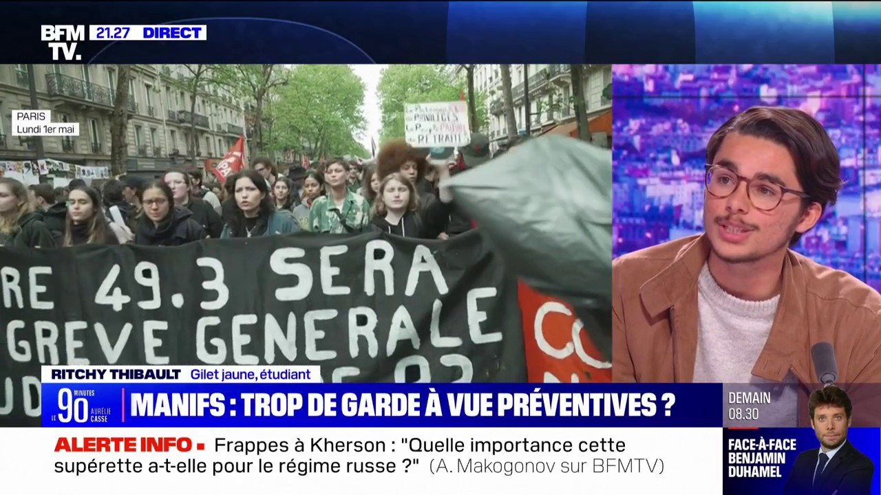 Accusations de gardes à vue abusives: le témoignage de Ritchy Thibault, gilet jaune et étudiant