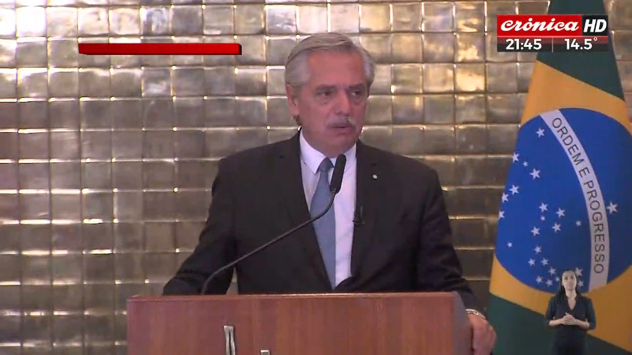 Alberto Fernández: "Valoro el apoyo explícito que Lula nos dio como país y gobierno"