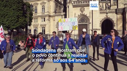 Contestação à nova idade da reforma em França sofre novo desaire