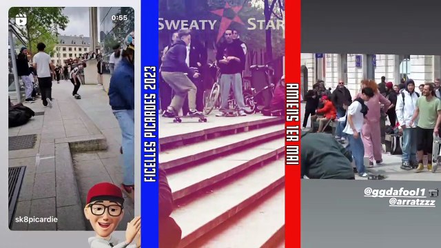 [Source insta] Skateboard dans les rues d'Amiens ficelles picardes 2023