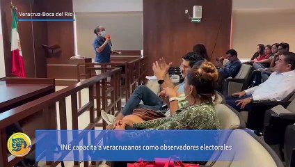 INE capacita a veracruzanos como observadores electorales