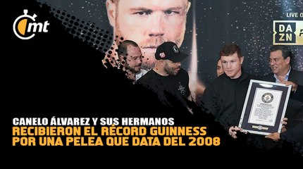 Familia de Canelo Álvarez recibió Récord Guinness por pelea del 2008