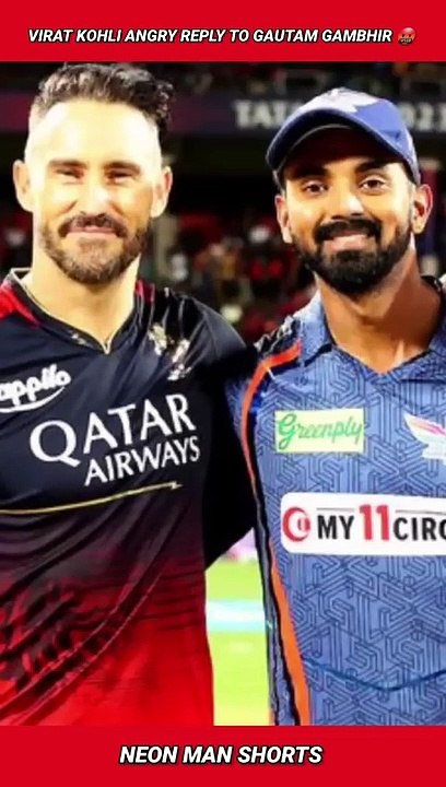 Virat Kohli ANGRY REPLY to Gautam GambhirVirat Kohli Vs Gautam IPL Fight RCB Vs LSG #shorts