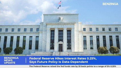 Federal Reserve Hikes Interest Rates 0.25%, Says Future Policy Is Data-Dependent - $SPY $DJI $QQQ