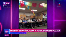 Alumnos de Estados Unidos aprenden español con canciones de Peso Pluma
