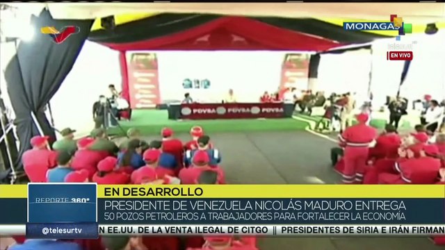 Pdte. Nicolás Maduro entrega 50 pozos petroleros a trabajadores para fortalecer economía venezolana