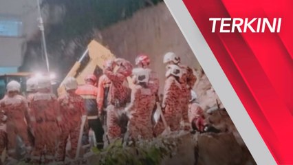 [TERKINI] Tanah runtuh: Pengawal keselamatan dikhuatiri maut tertimbus