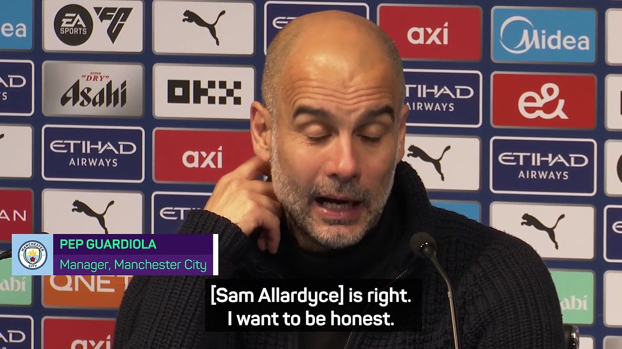 Guardiola responds to Allardyce