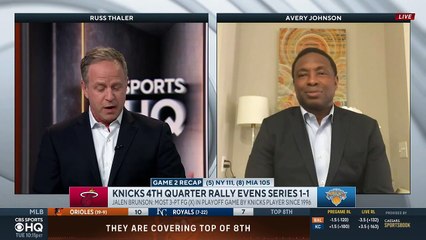 2023 NBA Playoffs_ Knicks FOURTH QUARTER RALLY EVENS SERIES 1-1 With Heat _ CBS Sports